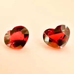 Natural Garnet Pair Heart 15.76 ct