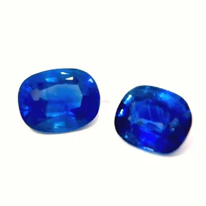 Natural Ceylon Blue Sapphire (Corn Flower) - Cushion - 0.63/0.56ct