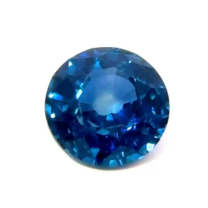 Natural Ceylon Blue Sapphire - Round - 1.08ct