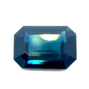 Natural Ceylon Bluish Green Sapphire - Octagon - 2.95ct