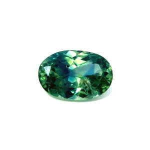 Natural Teal Green Sapphire - Oval - 0.78ct