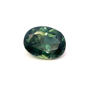 Natural Teal Green Sapphire - Oval - 0.87ct