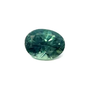 Natural Teal Green Sapphire - Oval - 0.67ct