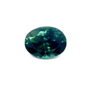 Natural Teal Green Sapphire - Oval - 0.83ct