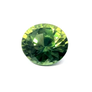 Natural Yellowish Green Sapphire - Oval - 1.51ct