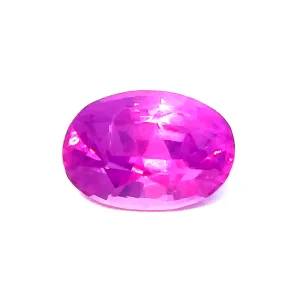 Natural Vivid Pink Sapphire - Oval - 0.7ct