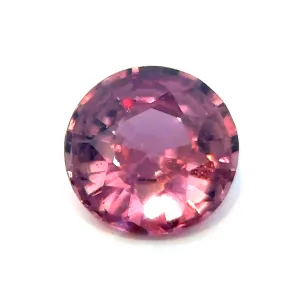 Natural Purplish Pink Sapphire - Round - 1.05ct