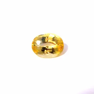 Natural Yellow Sapphire  - Oval - 1.02ct