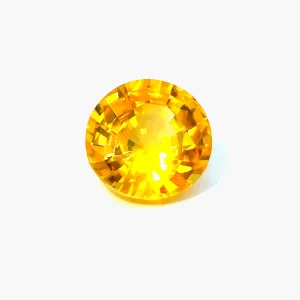 Natural Yellow Sapphire - Round - 0.94ct