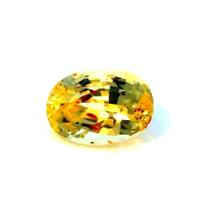 Natural Yellow  Sapphire - Oval - 1.06ct