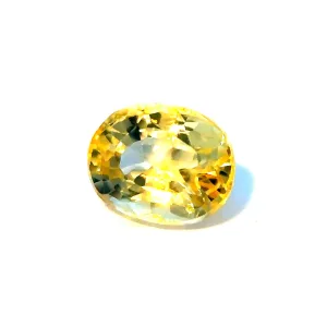 Natural Yellow Sapphire - Oval - 1.09ct