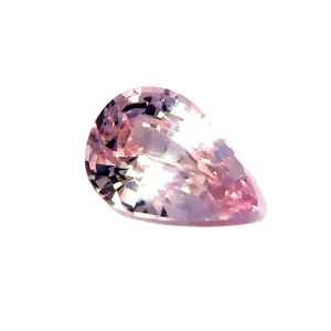Natural Peach Sapphire - Pear - 0.65ct