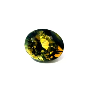 Natural Green /Yellow Bi color Sapphire - Oval - 1.58ct
